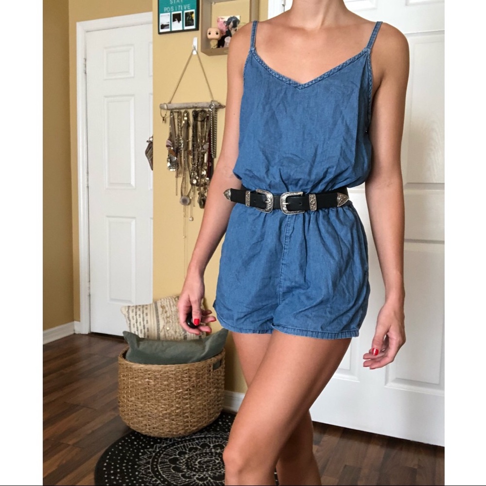Chambray romper